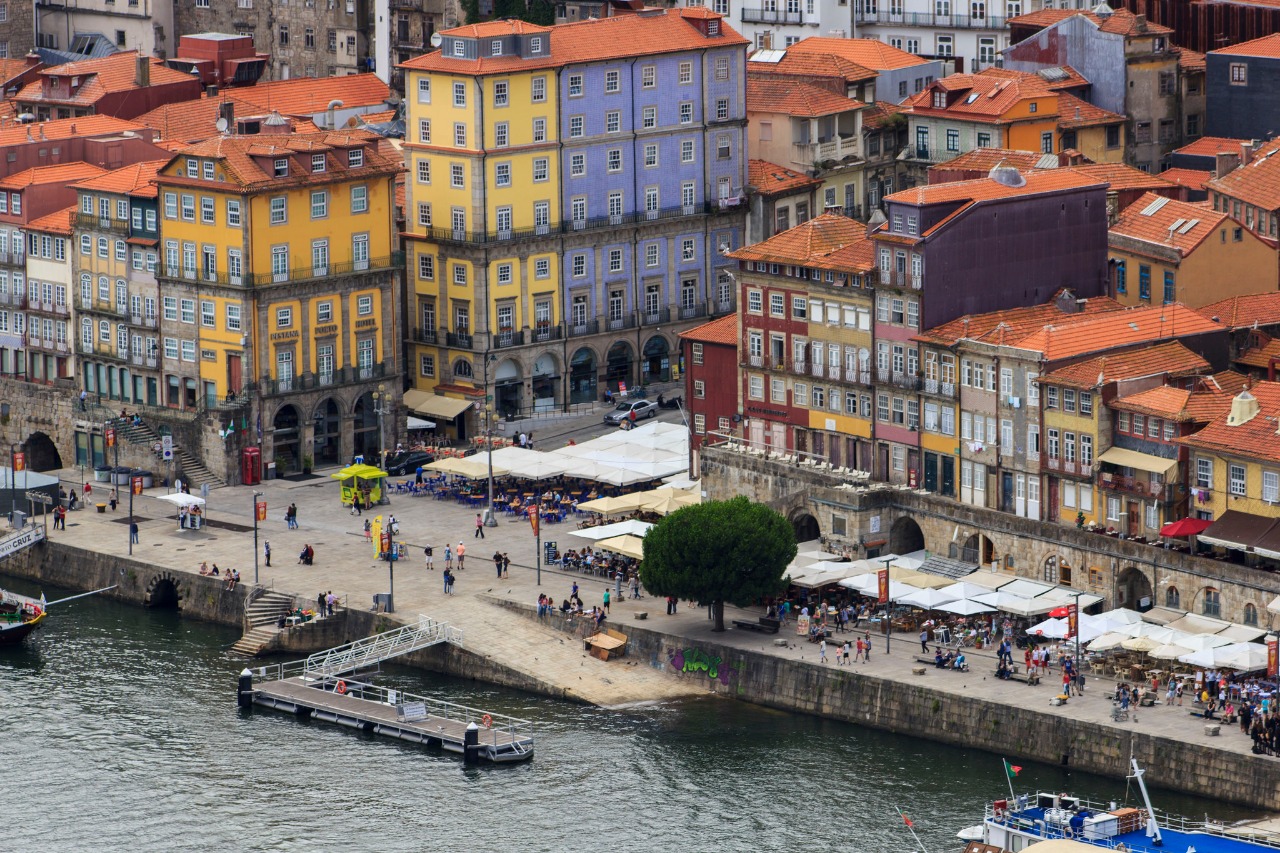 Plaza und Pier der Ribeira (Porto)